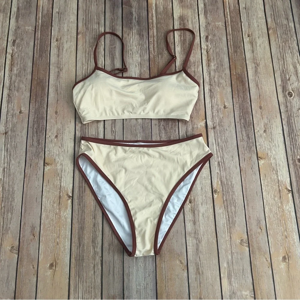 New Suuksess High Waisted Two Piece Bikini Set - Picture 2 of 6